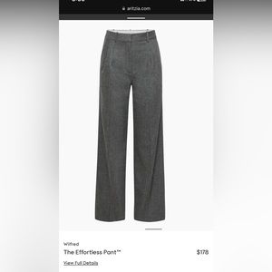 Aritzia effortless pant in dark gray